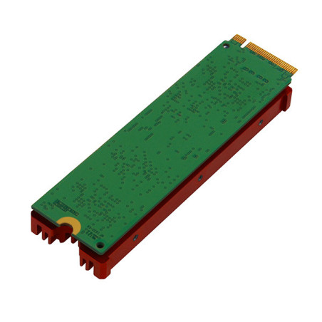 AXAGON CLR-M2, hliníkový pasívny chladič pre jedno aj obojstranný M.2 SSD disk, výška 12 mm