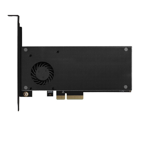 AXAGON PCEM2-DC, PCIe x4 - M.2 NVMe M-key + SATA B-key slot adaptér, chladič, vr. LP