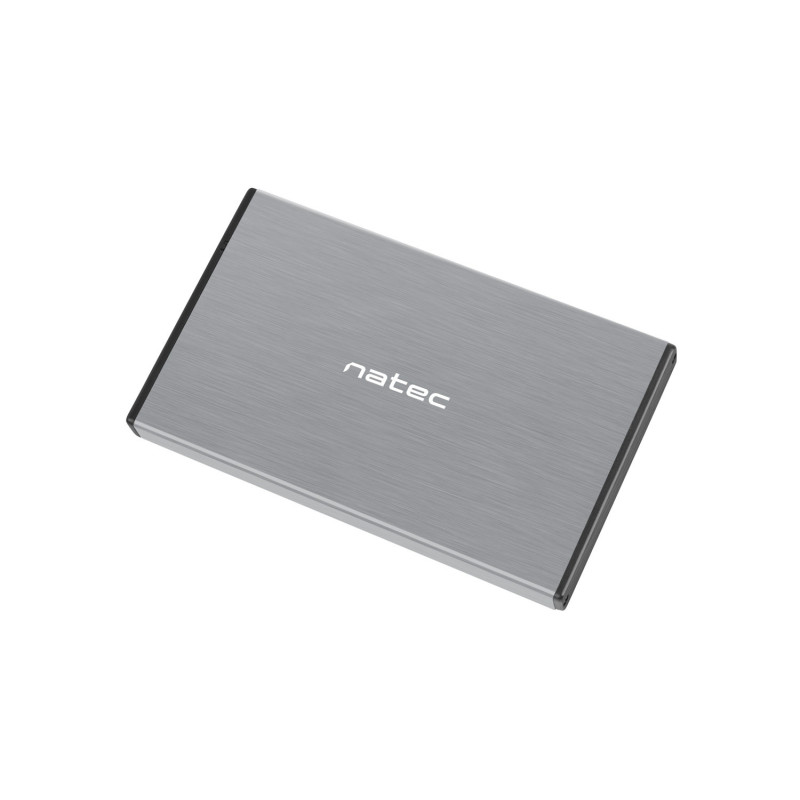 Externý box pre HDD 2,5" USB 3.0 Natec Rhino Go, šedý, hliníkové telo