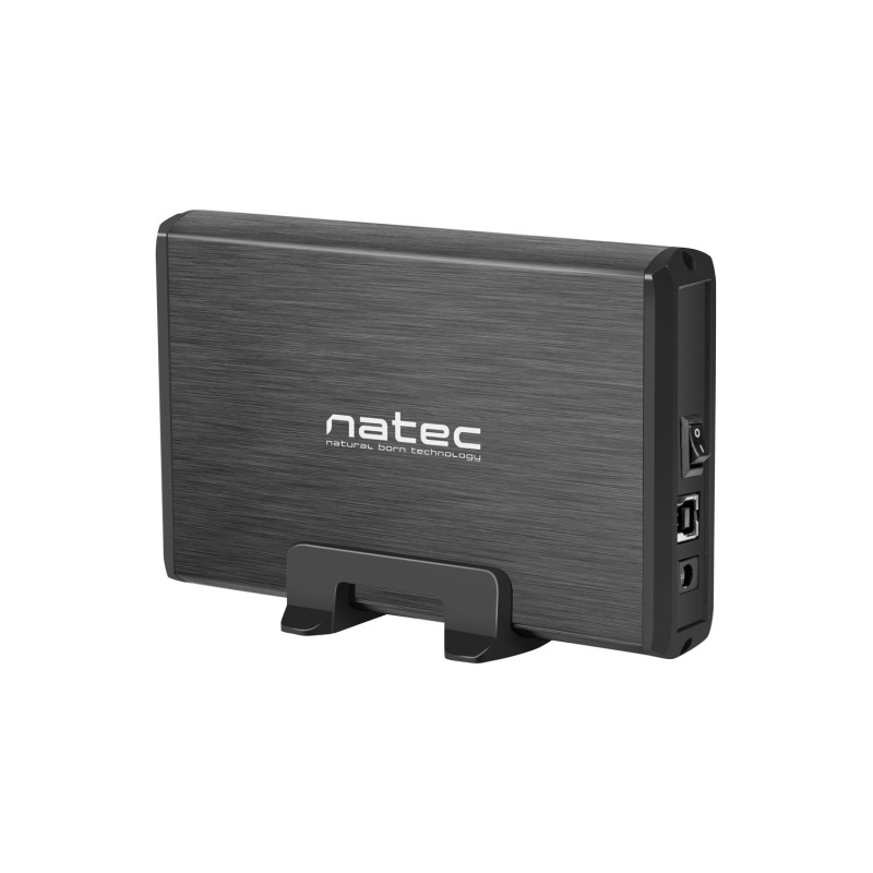 Externý box pre HDD 3,5" USB 3.0 Natec Rhino, čierny, vrátane napájacieho adaptéra