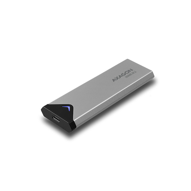AXAGON EEM2-UG2, 10Gbps USB-C - M.2 NVMe SSD ARROW box, strieborný