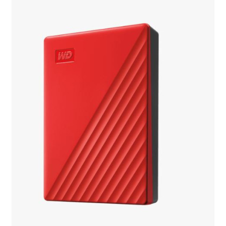 WD My Passport/4TB/HDD/Externý/2.5"/Červená/3R