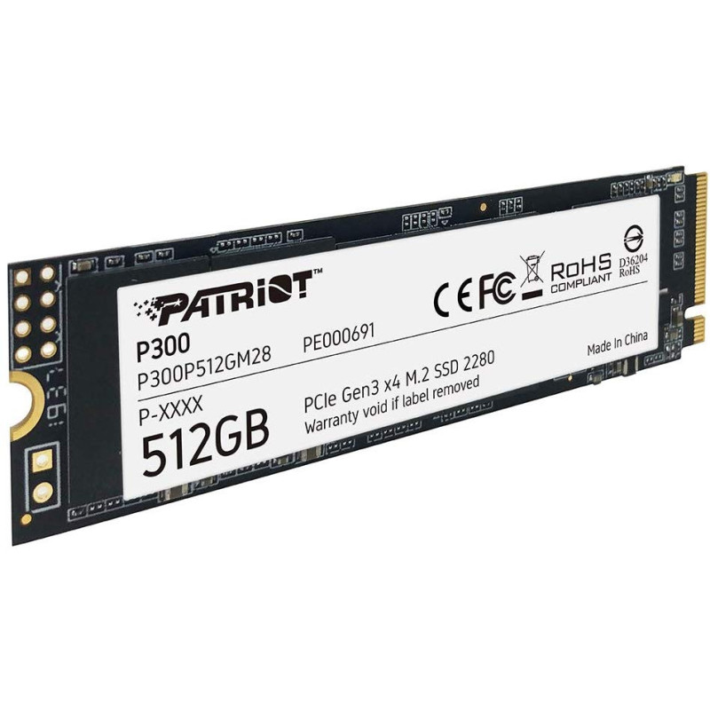 PATRIOT P300/512GB/SSD/M.2 NVMe/5R
