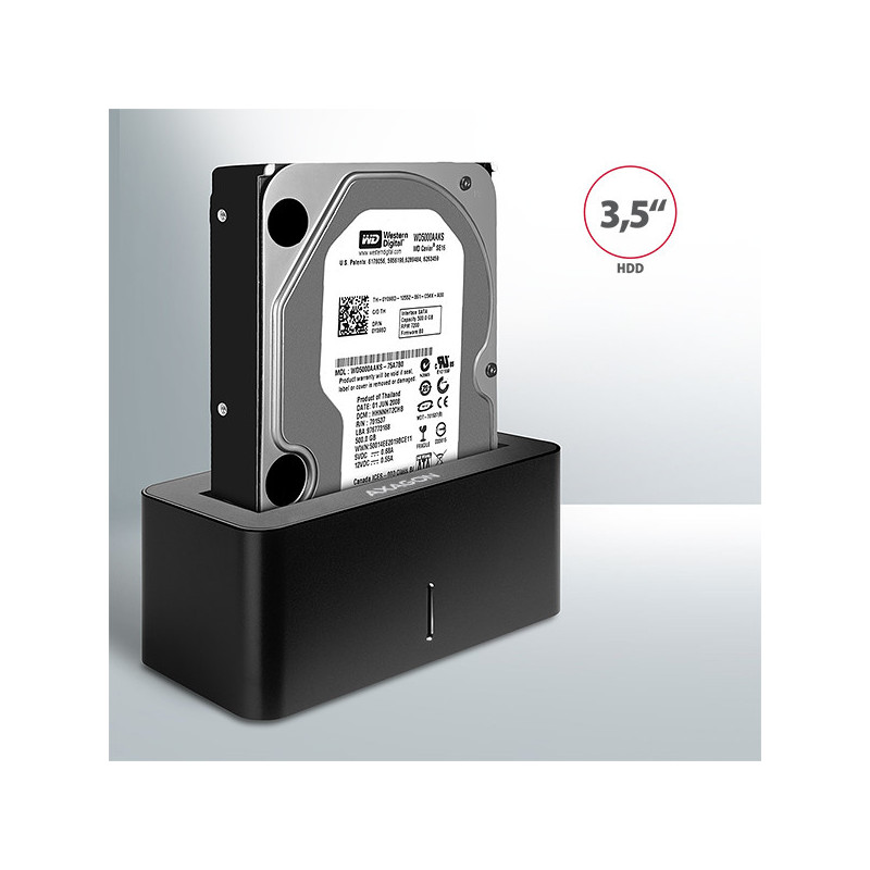 AXAGON ADSA-SN, USB 3.2 Gen1 - SATA 6G, 2.5"/3.5" HDD/SSD dokovacia stanica