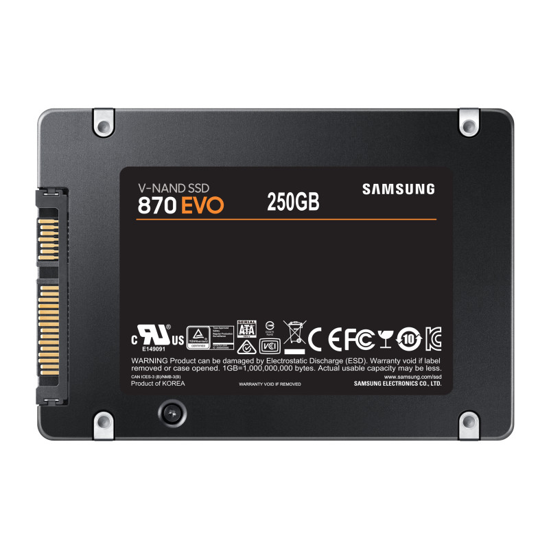 Samsung 870 EVO/250GB/SSD/2.5"/SATA/5R