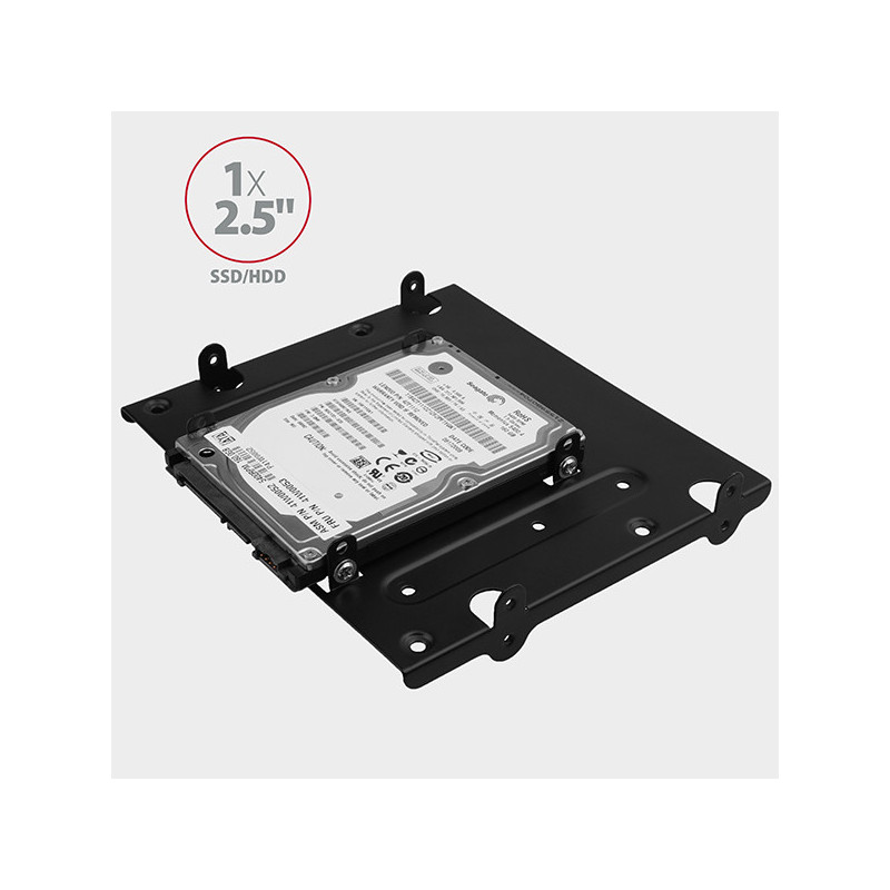 AXAGON RHD-435, kovový rámček pre 4x 2.5" alebo 2x 2.5" HDD/SSD a 1x 3.5" HDD do 5.25" pozície
