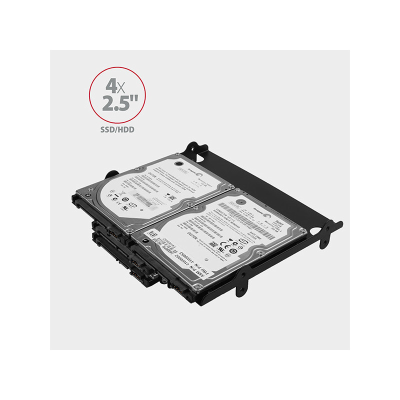 AXAGON RHD-435, kovový rámček pre 4x 2.5" alebo 2x 2.5" HDD/SSD a 1x 3.5" HDD do 5.25" pozície