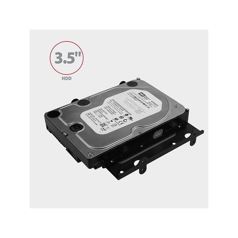 AXAGON RHD-435, kovový rámček pre 4x 2.5" alebo 2x 2.5" HDD/SSD a 1x 3.5" HDD do 5.25" pozície