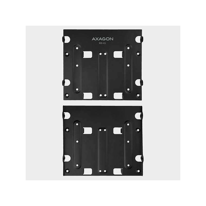 AXAGON RHD-435, kovový rámček pre 4x 2.5" alebo 2x 2.5" HDD/SSD a 1x 3.5" HDD do 5.25" pozície