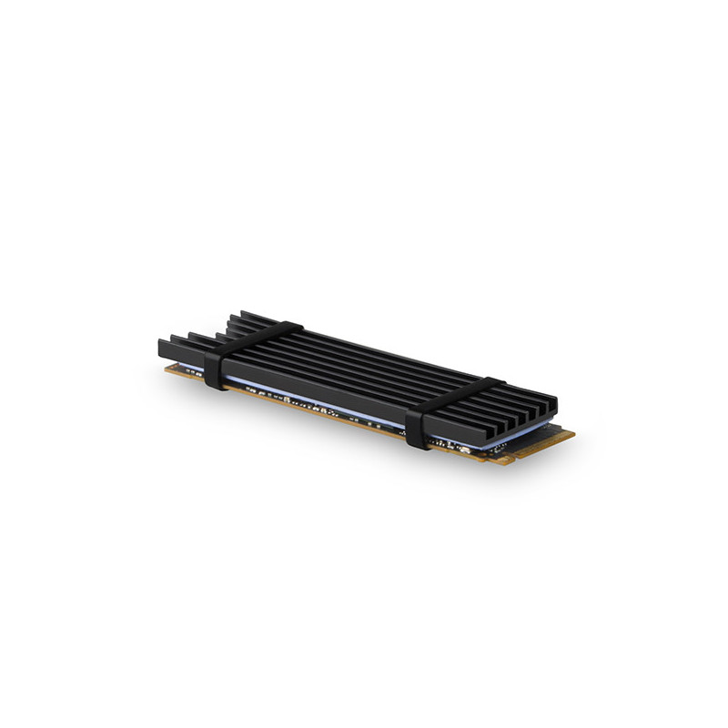 AXAGON CLR-M2L3, hliníkový pasívny chladič pre M.2 2280 SSD, výška 3 mm