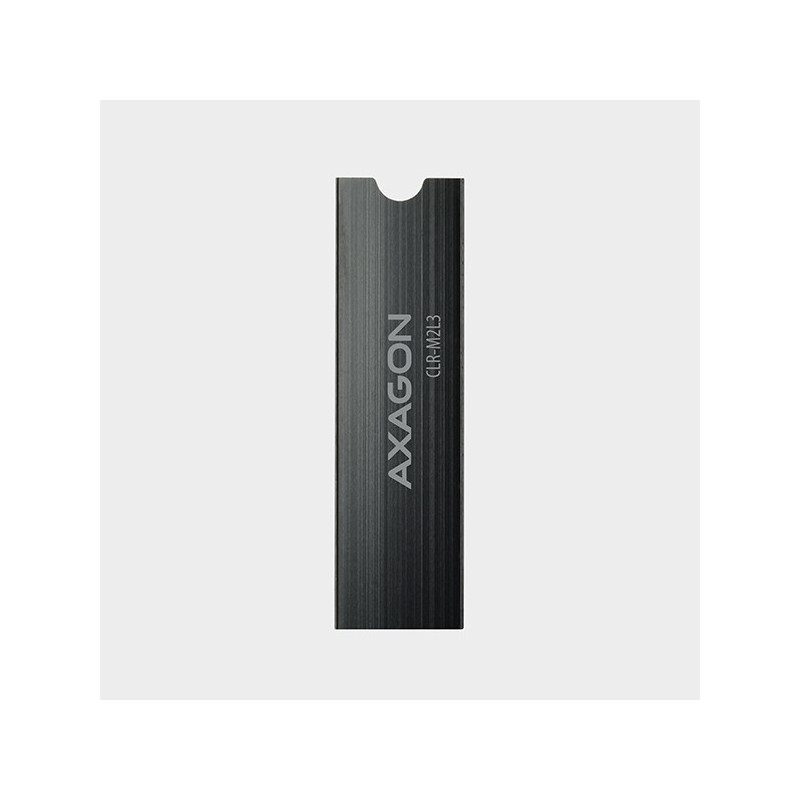 AXAGON CLR-M2L3, hliníkový pasívny chladič pre M.2 2280 SSD, výška 3 mm