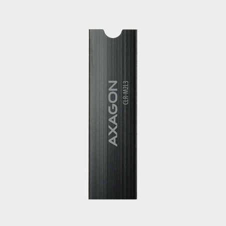AXAGON CLR-M2L3, hliníkový pasívny chladič pre M.2 2280 SSD, výška 3 mm
