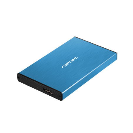 Externý box pre HDD 2,5" USB 3.0 Natec Rhino Go, modrý, hliníkové telo