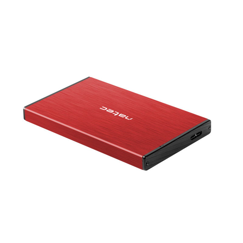 Externý box pre HDD 2,5" USB 3.0 Natec Rhino Go, červený, hliníkové telo