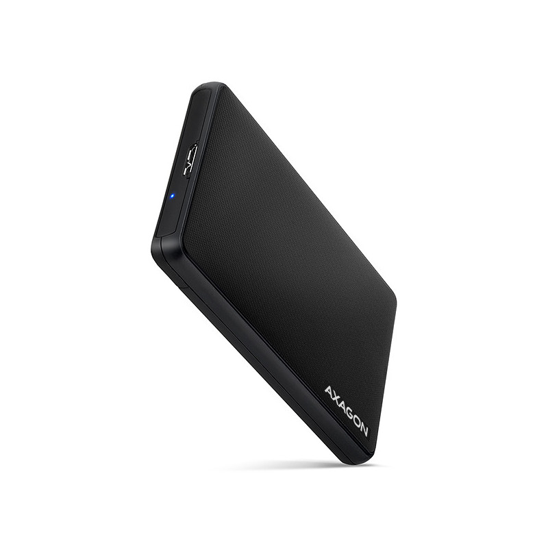 AXAGON EE25-SL, USB 3.2 Gen 1 - SATA 6G, 2.5" SLIDE box, bezskrutkový, čierny