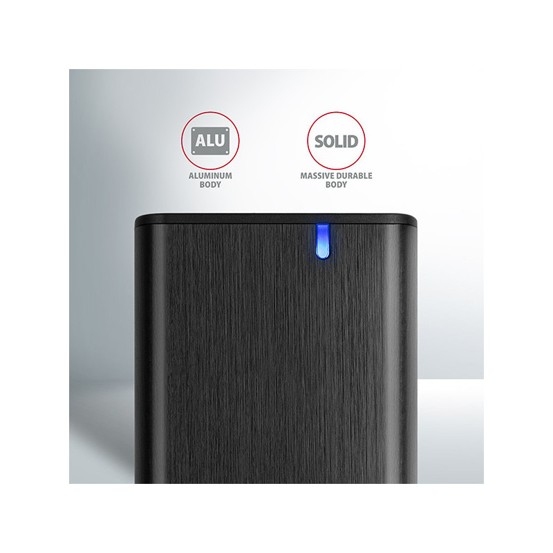 AXAGON EEM2-SBC, USB-C 3.2 Gen 2 - M.2 SATA SSD kovový RAW box, bezskrutkový