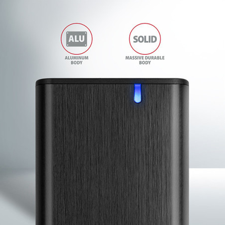 AXAGON EEM2-SBC, USB-C 3.2 Gen 2 - M.2 SATA SSD kovový RAW box, bezskrutkový
