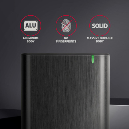 AXAGON EE25-A6C, USB-C 3.2 Gen 1 - SATA 6G 2.5" kovový RAW box, bezskrutkový