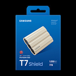 Samsung T7 Shield/1TB/SSD/Externý/2.5"/Béžová/3R
