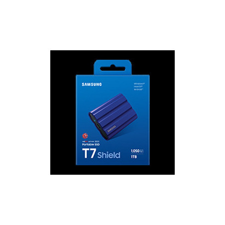 Samsung T7 Shield/1TB/SSD/Externý/2.5"/Modrá/3R