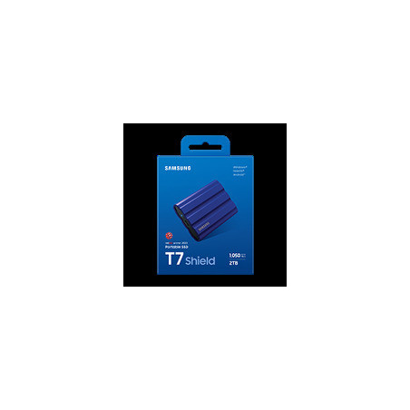Samsung T7 Shield/2TB/SSD/Externý/2.5"/Modrá/3R