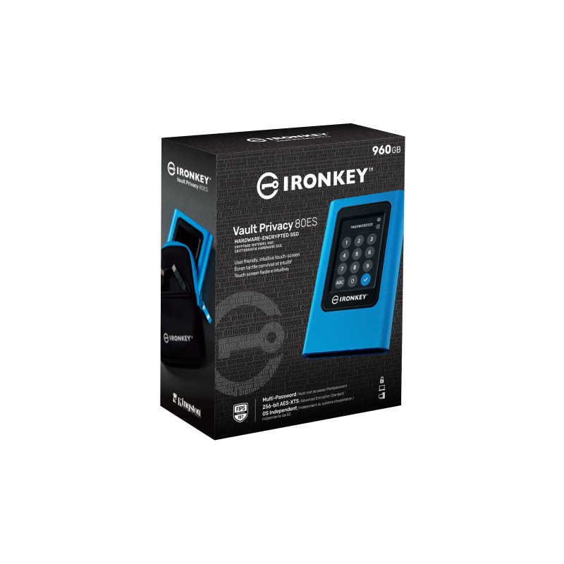 Kingston IronKey VP80/960 GB/SSD/Externý/2.5"/Modrá/3R