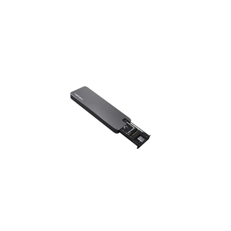 Externý box pre SSD Natec RHINO M.2 NVME USB-C 3.1 GEN 2, hliníkový