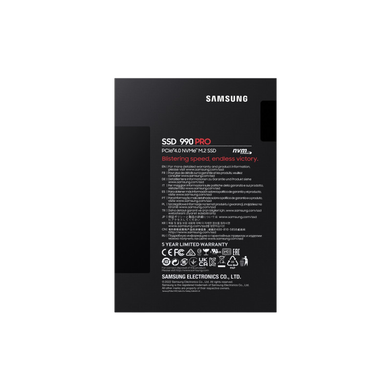 Samsung 990 PRO/2TB/SSD/M.2 NVMe/Čierna/5R