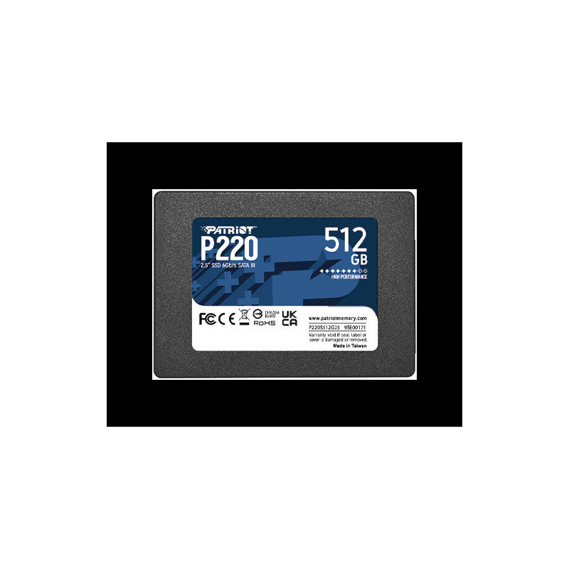 PATRIOT P220/512GB/SSD/2.5"/SATA/3R