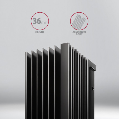 AXAGON CLR-M2XL, hliníkový pasívny chladič pre jedno aj obojstranný M.2 SSD disk, výška 36 mm