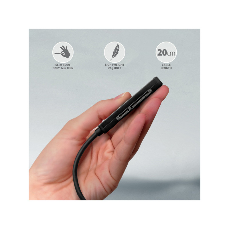 AXAGON ADSA-FP2A, USB-A 5Gbps - SATA 6G 2.5" SSD/HDD SLIM adaptér