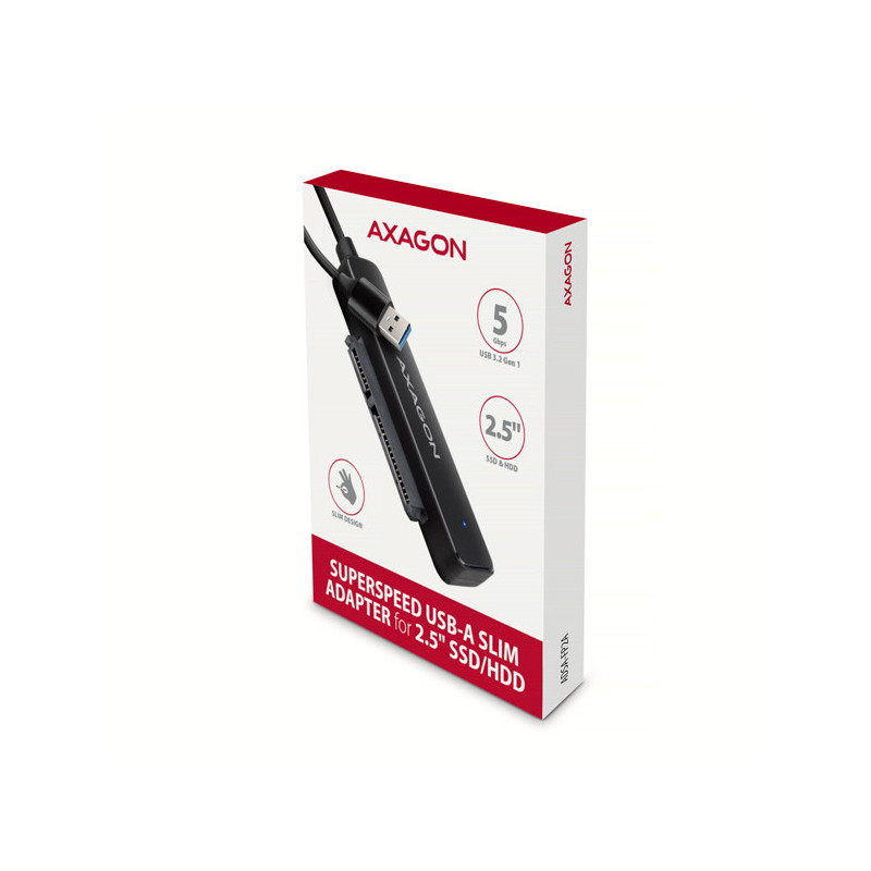 AXAGON ADSA-FP2A, USB-A 5Gbps - SATA 6G 2.5" SSD/HDD SLIM adaptér