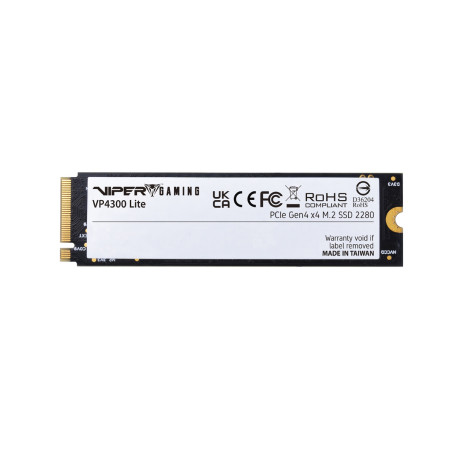 PATRIOT VP4300 Lite/4TB/SSD/M.2 NVMe/Čierna/5R