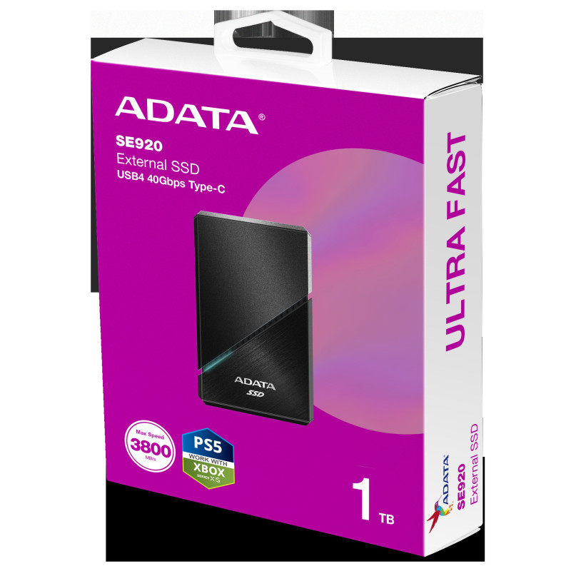 ADATA SE920/1TB/SSD/Externá/Čierna/5R