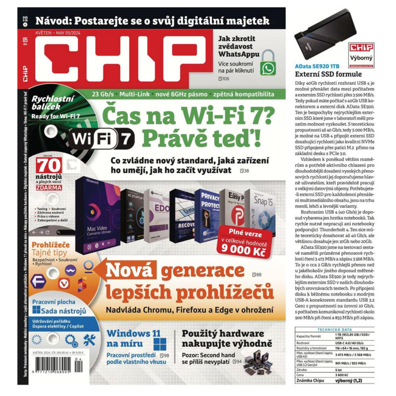 ADATA SE920/1TB/SSD/Externá/Čierna/5R