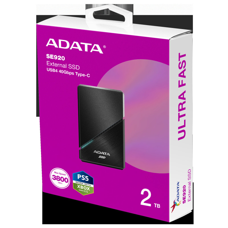 ADATA SE920/2TB/SSD/Externá/Čierna/5R
