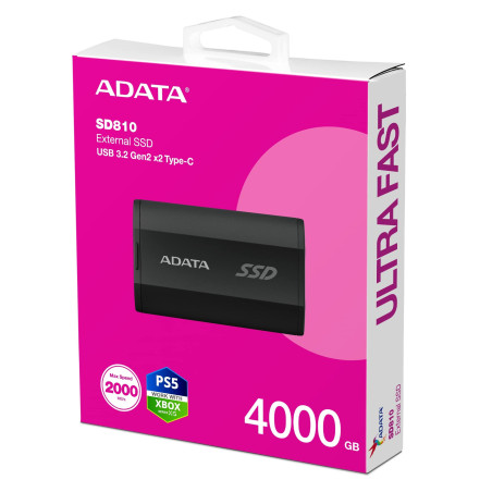 ADATA SD810/4TB/SSD/Externá/Čierna/5R