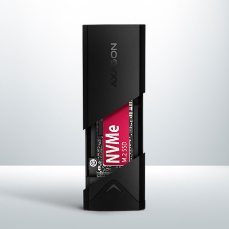 AXAGON EEM2-UB2, USB-C 10Gbps - M.2 NVMe SSD ARROW box, čierny