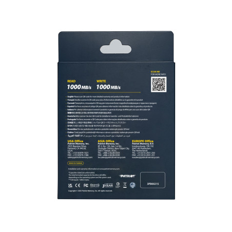 Patriot TRANSPORTER Lite/4TB/SSD/Externý/Čierna/3R