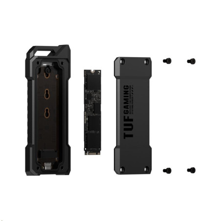 ASUS TUF GAMING A2 čierny M.2 NVMe/SATA SSD 20 Gbps USB-C case (ESD-T1W)