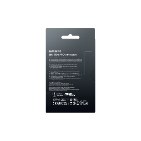 Samsung 9100 PRO/2TB/SSD/M.2 NVMe/Čierna/Heatsink/5R