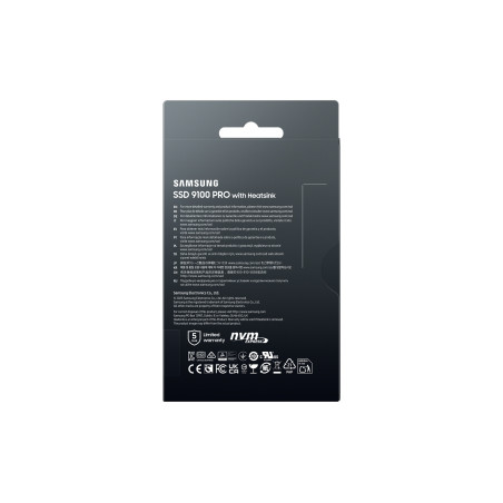 Samsung 9100 PRO/4TB/SSD/M.2 NVMe/Čierna/Heatsink/5R