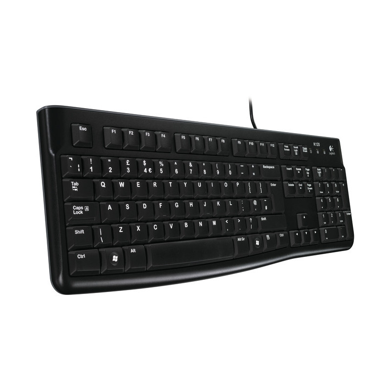 Logitech K120/Drôtová USB/ CZ- SK layout/Čierna