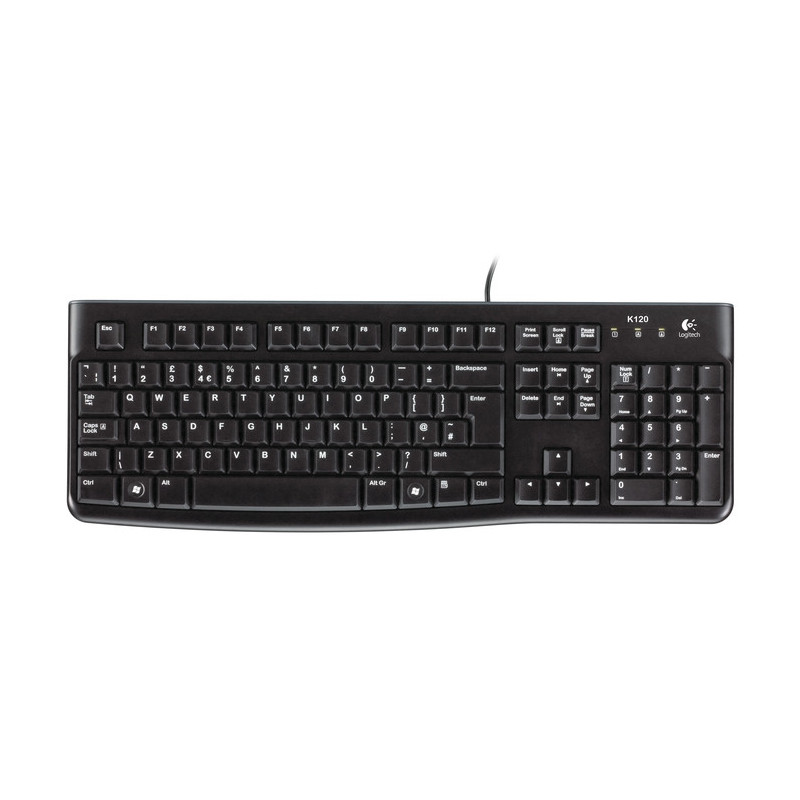 Logitech K120/Drôtová USB/ CZ- SK layout/Čierna