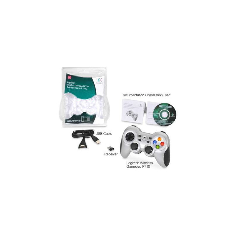 Logitech Wireless Gamepad F710, USB