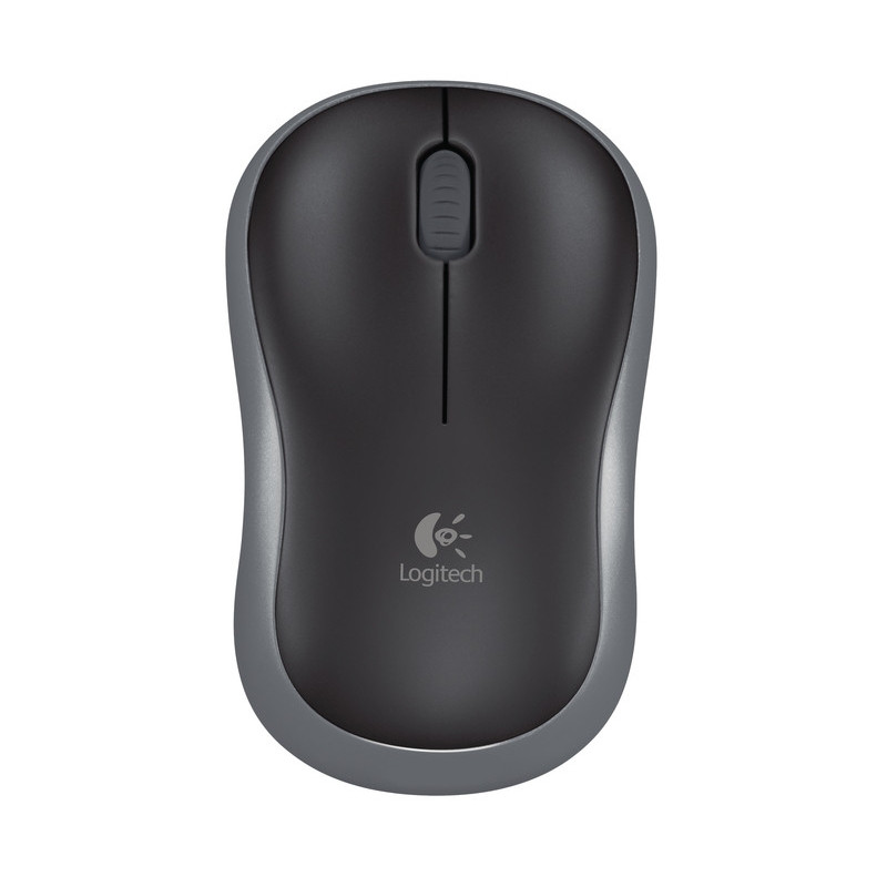 Logitech M185 nano/Kancelárska/Optická/1 000 DPI/Bezdrôtová USB/Šedá