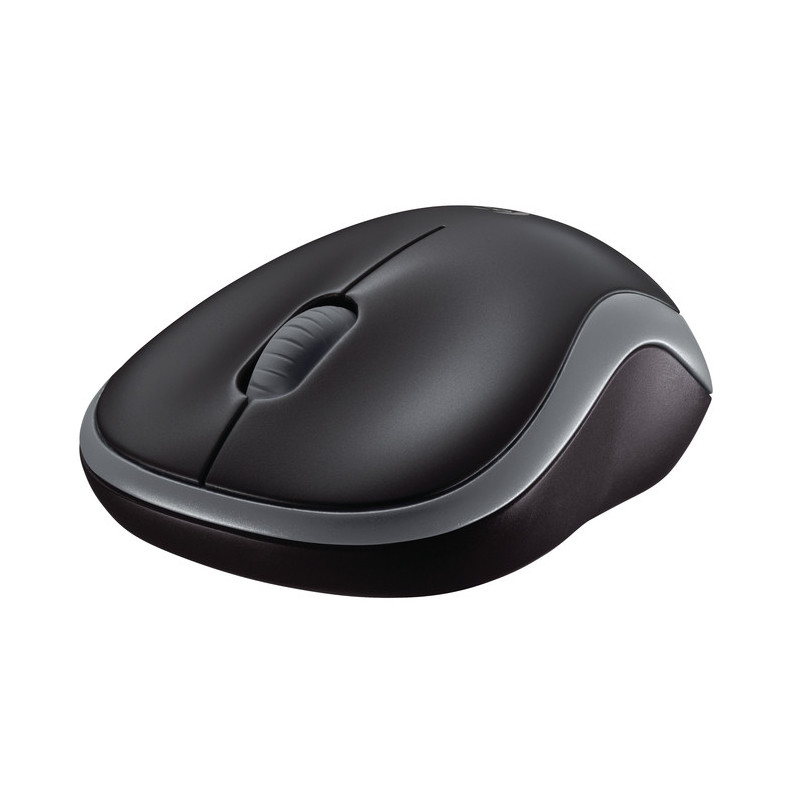 Logitech M185 nano/Kancelárska/Optická/1 000 DPI/Bezdrôtová USB/Šedá