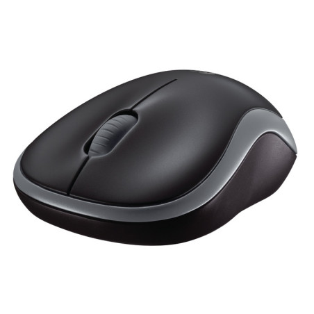 Logitech M185 nano/Kancelárska/Optická/1 000 DPI/Bezdrôtová USB/Šedá