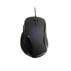 EVOLVEO ML-507B/Ergonomická/Laserová/Pre pravákov/1 600 DPI/Drôtová USB/Čierna