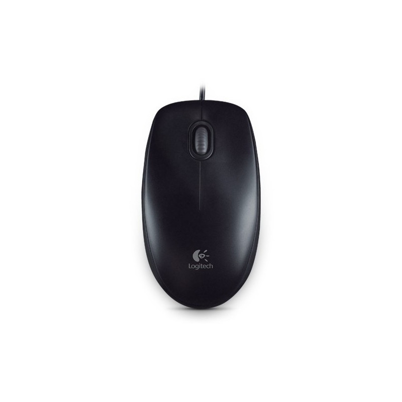 Logitech B100/Kancelárska/Optická/800 DPI/Drôtová USB/Čierna